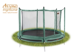 Trampoline Avyna Pro-Line Inground+Safety Net 305 Groen