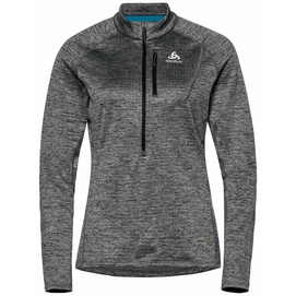 Long Sleeve T-Shirt Odlo Women's Mid Layer 1/2 Zip Tencia Dark Grey Melange
