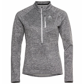 Longsleeve Odlo Women Mid Layer 1/2 Zip Tencia Grey Melange
