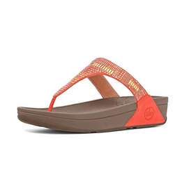Slipper Dames FitFlop Aztek Chada™ Ultra Orange
