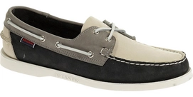 Veterschoen Sebago Spinnaker Beige Zwart Grijs Nubuck