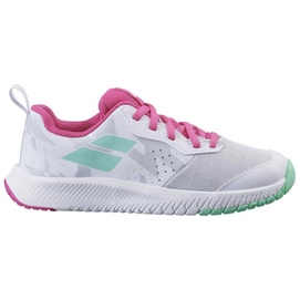 Chaussures de Tennis Babolat Youth Pulsion AC White Red Rose