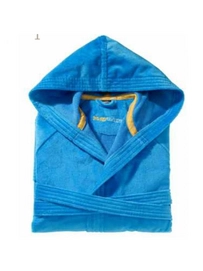 Bademantel Playwater Blau