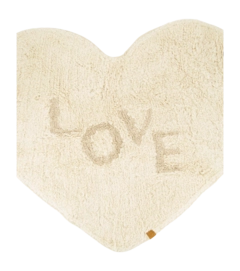 Badmat Zusss Love Hartje Off White