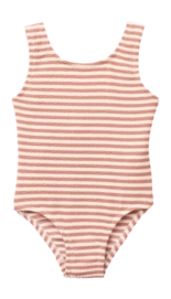 Badpak Liewood Kids Bianco Stripe Coral Blush / Creme De La Creme Aansluitende fit