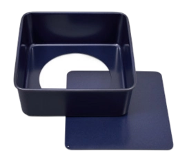 Moule Zyliss Durable Antiadhésif Fond Amovible Carré Bleu