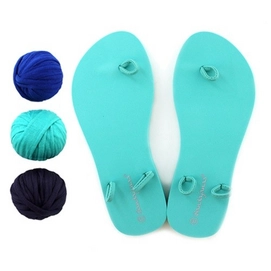 Haakkit Hoooked Zpagetti Slipperset Mint Schoenmaat 38/39