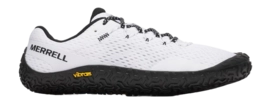 Barefoot Schoen Merrell Men Vapor Glove 6 White/Black 25