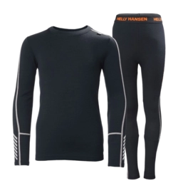 Baselayerset Helly Hansen Junior Lifa Merino Midweight Navy Blue Set Regular Fit