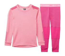 Baselayerset Helly Hansen Kids Lifa Merino Set Dragon Fruit Regular fit