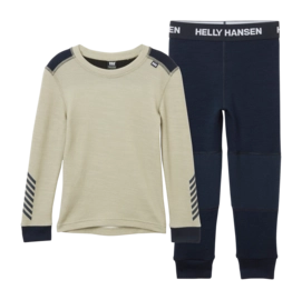 Baselayerset Helly Hansen Kids Lifa Merino Set Light Lav Regular Fit
