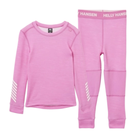 Baselayerset Helly Hansen Kids Lifa Merino Set Meta Pink Regular Fit