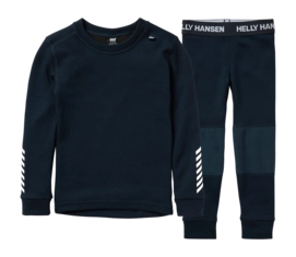 Baselayerset Helly Hansen Kids Lifa Merino Set Navy Regular Fit