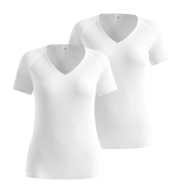 Baselayerset Odlo Women Active Light White 2-Pack Fitted