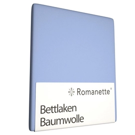 Bettlaken Romanette Hellblau (Baumwolle)