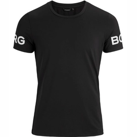 T-Shirt Björn Borg Mens Performance Tee Black Beauty-XL