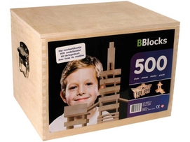 Bouwplankjes Bblocks Houten Kist 500 Stuks