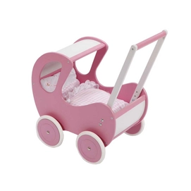 Poppenwagen Deluxe Base Toys Pallas Hout Roze