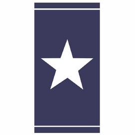 Serviette de Plage Seahorse Beach Star Bleu