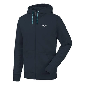 Hoodie Salewa Solidlogo 2 Full Zip Men Night Black