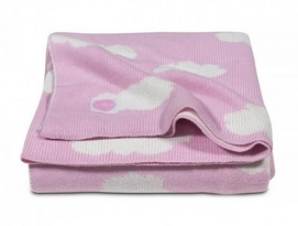 Babydeken Jollein Clouds Pink Katoen