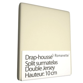 Drap-Housse Surmatelas Lit Articulé Tête Relevable Romanette Beige Double Jersey-Lits-Jumeaux (160 x 200/210/220 cm)