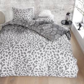 Beddinghouse Ivory Berkeley Anthracite Dekbedovertrek Katoen
