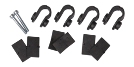 Bevestigingsklemmen Ortlieb QL3/QL3.1 Fixing clamps 11 16 mm Black