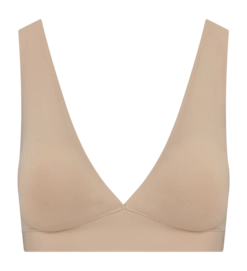 Bra Bye Bra Women Bra Top Deep Plunge Beige
