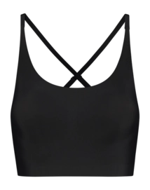 Bra Bye Bra Women Bra Top Round-Neck Black