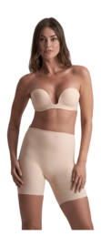 Bra Bye Bra Women Deep Plunge Strapless Bra Beige