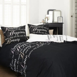 Parure de Lit Beddinghouse Happiness Coton Noir