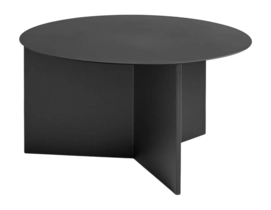 HAY Slit Table Round XL Bijzettafel - Ø 65 cm - Zwart | fonQ.nl