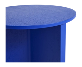 2---AB681-A366-AH28_Slit Table Wood Round High vivid blue wb lacquer oak_detail 02