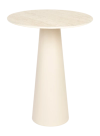 Bijzettafel White Label Living Joya Low Beige
