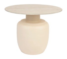 Bijzettafel White Label Living Karula Side High Beige