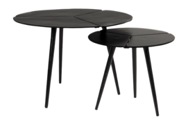 Bijzettafel White Label Living Kourdeboer Beige - Set of 2