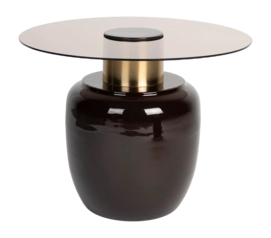 Bijzettafel White Label Living Mohra Side Beige - Maat L
