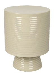 Bijzettafel White Label Living Sven Side Ivory - Maat L