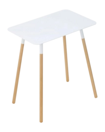 Yamazaki Bijzettafel Vierkant - Plain - Wit