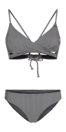 Bikini O'Neill Women Essentials Baay Maoi Black Micro Stripe Second Skin