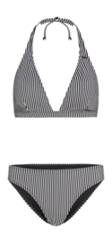 Bikini O'Neill Women Essentials Marga Cruz Black Micro Stripe