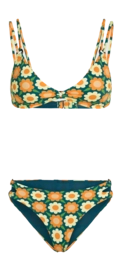 Bikini O'Neill Women O'Riginals Green Retro Flower Verstelbare pasvorm
