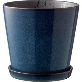 Bloempot Bitz Donkerblauw Zwart 14 cm