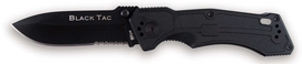 Folding Knife Ontario King Cutlery Black Tac