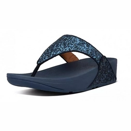 Flip Flops FitFlop Lulu Glitter Toe-Thongs Midnight Navy-Shoe size 40