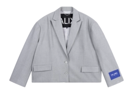 Blazer Alix The Label Women Coated Soft Grey Melange