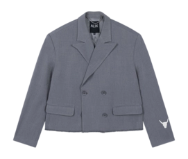 Blazer Alix The Label Women Double Breasted Soft Grey Melange