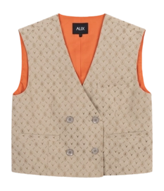 Blazer Alix The Label Women Logo Waistcoat Camel