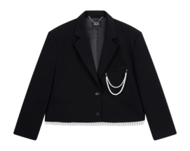 Blazer Alix The Label Women Pearl Detailed Black